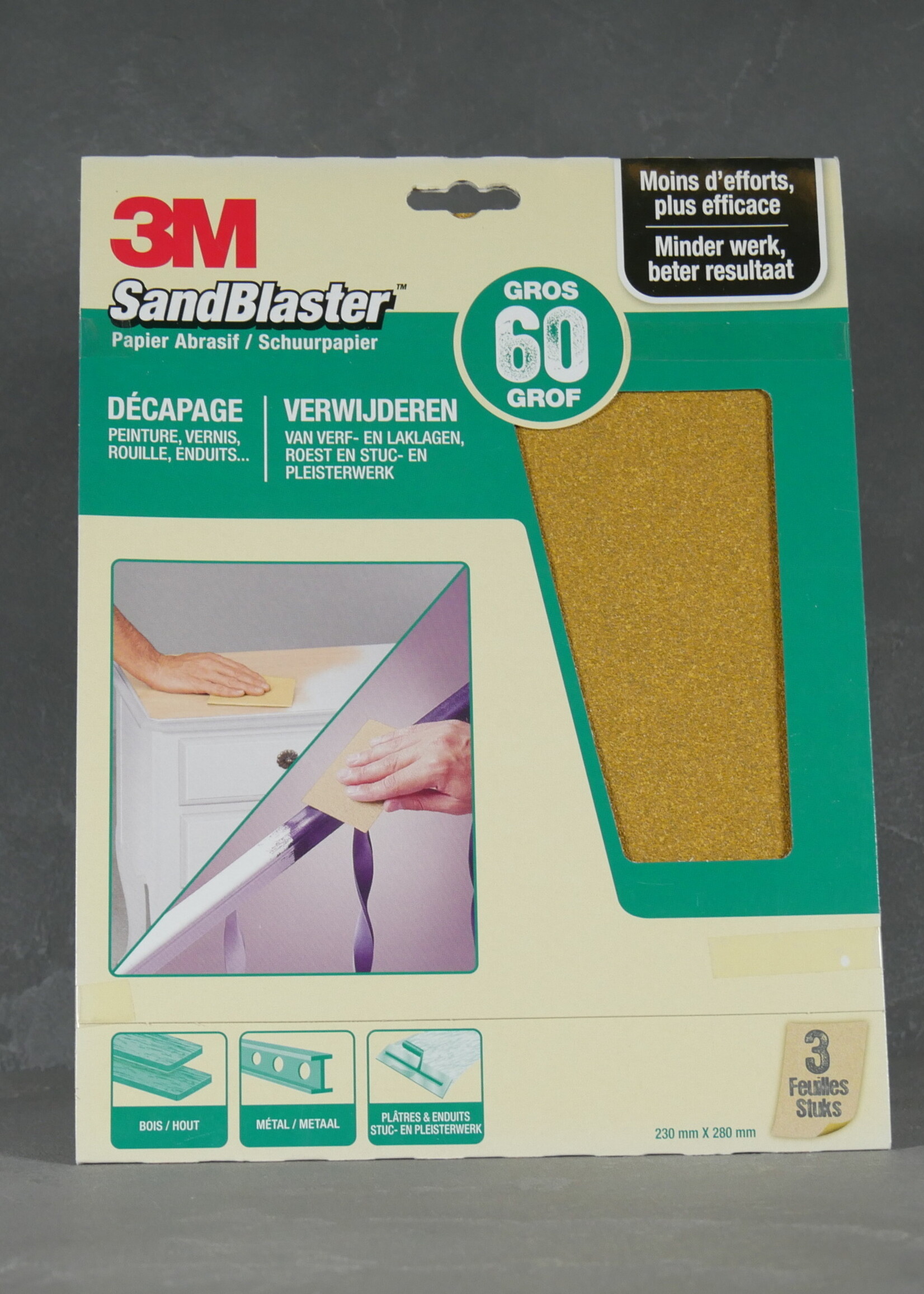 3M 3M SandBlaster Schuurpapier Korrel 60