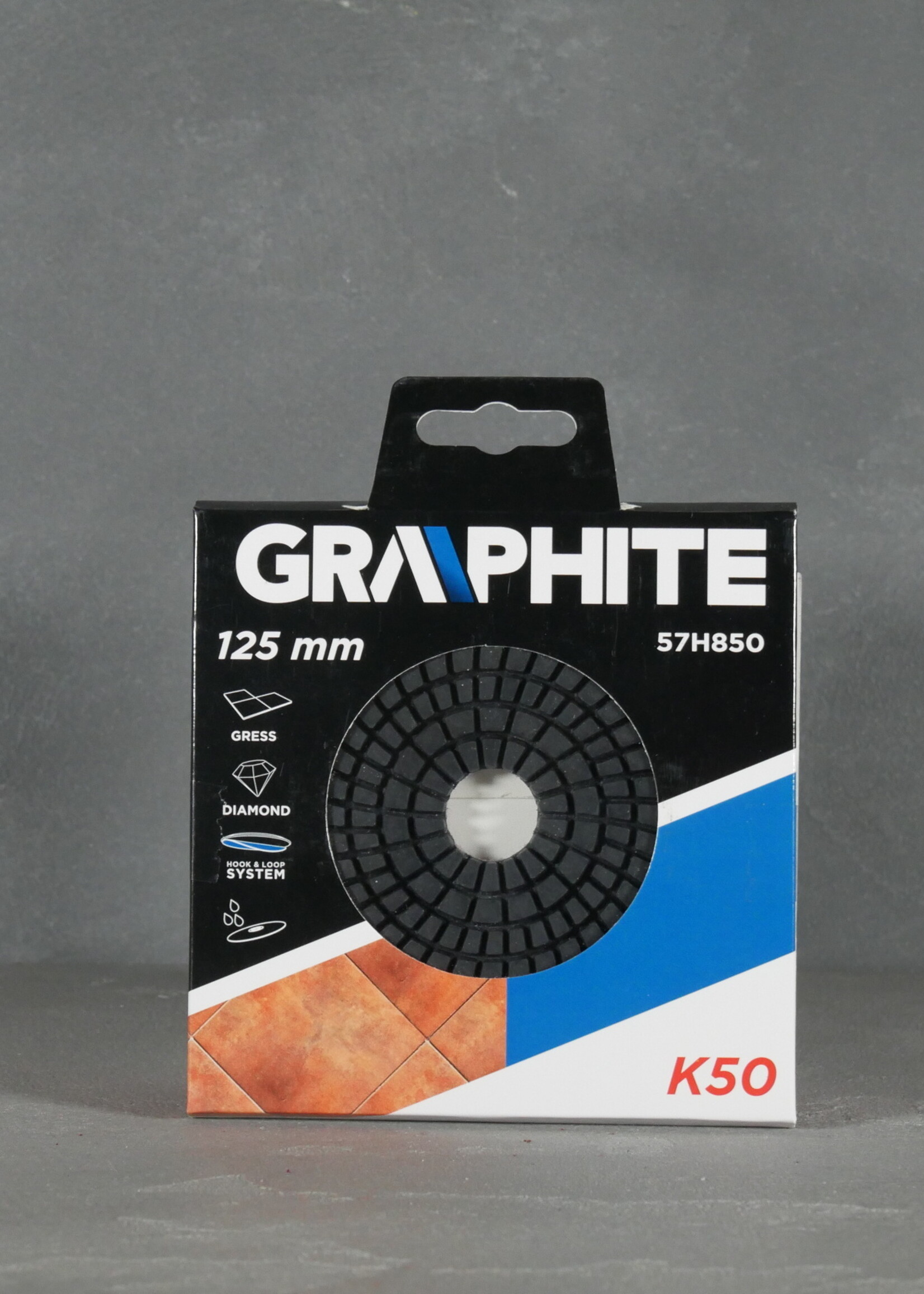 Graphite Graphite Schuurschijf 57H850 125mm K50