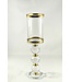 Kandelaar transparant glas/goud