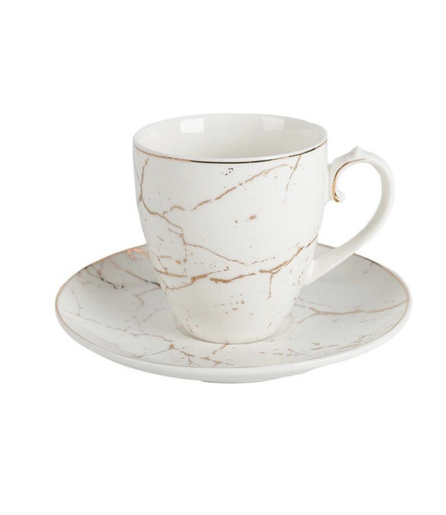 marmer look koffie set 12 delig - Copy
