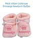 Petit villain Neugeborenen-Schuh mit Text