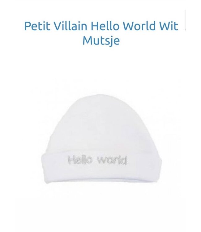 Petit villain Petit villian muts met tekst