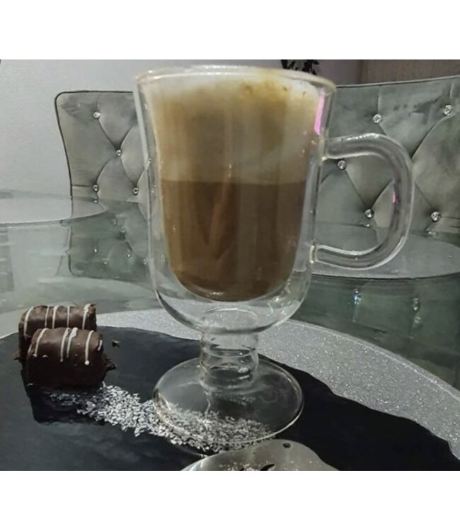 Bricard Dubbelwandige latte glass 2 stuks