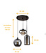 Lampe suspendue Thoughts Smoking glass 3 lumières