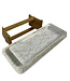 Hayal Schalenset Bambus Weiß / Gold 2-lagig - Marmordesign