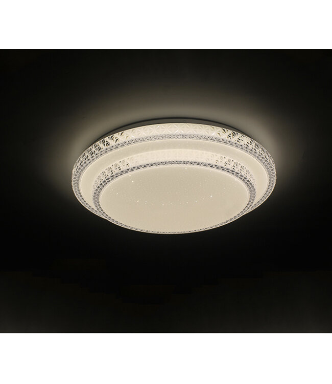 Plafondlamp rond 2-laags met afstandbediening