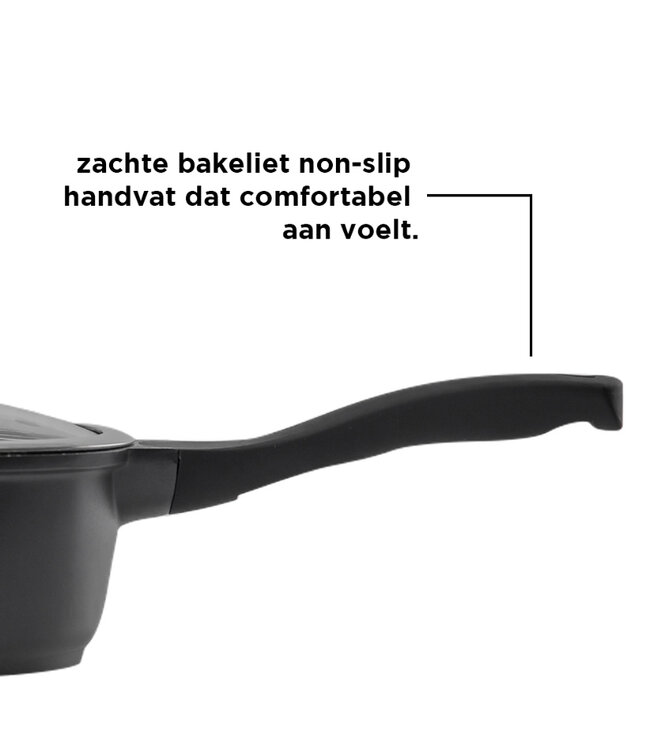 Royality line Royalty Line Royalty Line - Pannenset 10 delig marmeren coating - Zwart