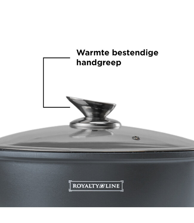 Royality line Royalty Line Royalty Line - Pannenset 10 delig marmeren coating - Zwart