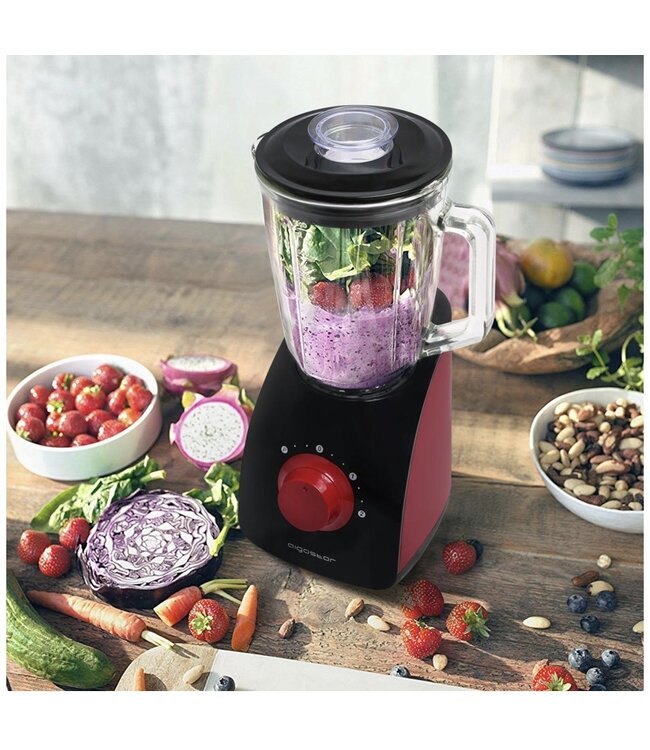 Aigostar  Pomegranate-Blender-Zwart/Rood