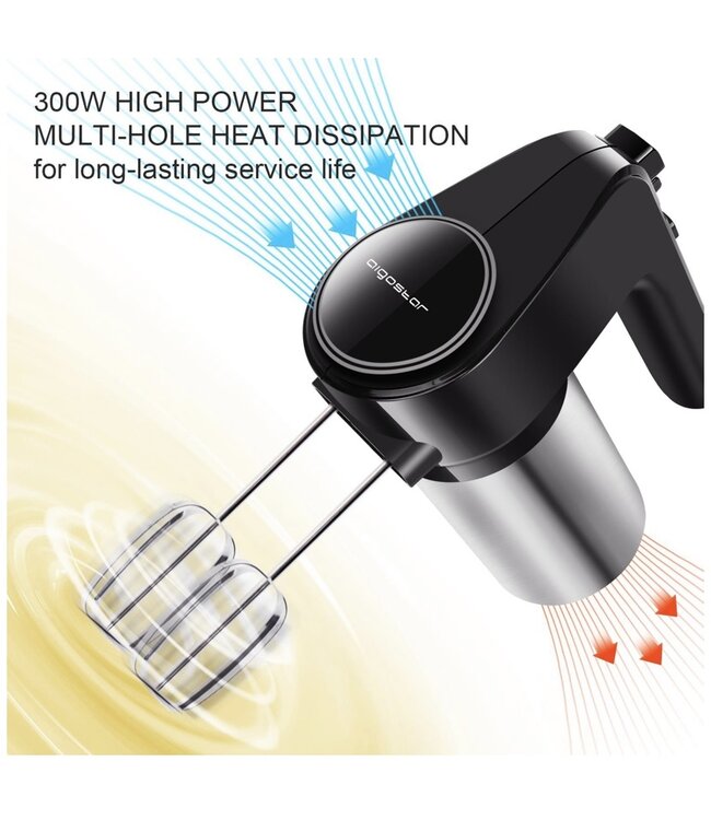 Aigostar  Hanson - Handmixer 300 Watt Zwart