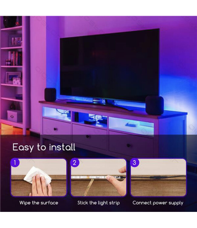 Aigostar Led strip 3 meter met afstandbediening