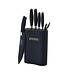 Royality line Ensemble de 7 couteaux avec bloc