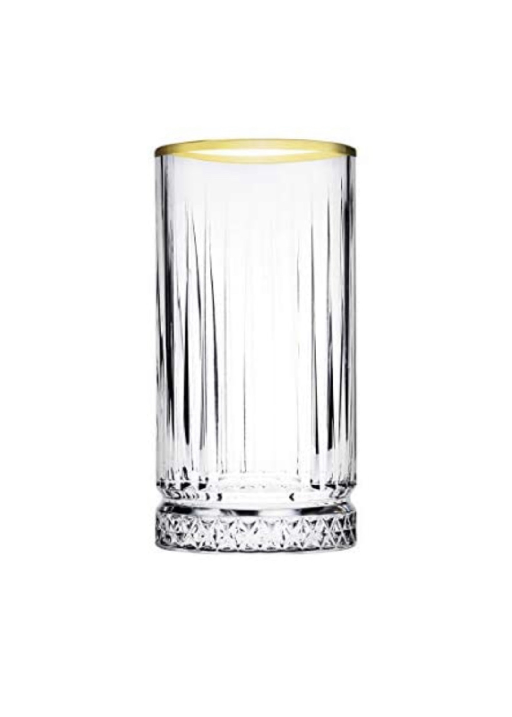 Pasabahce Pasabahce Elysia Doré Long Drink Verre 435cc  4Pc