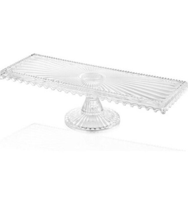 Plat de service en verre