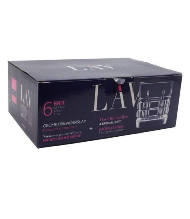 Verres à long drink Lav Brit 325cc (6 pièces)