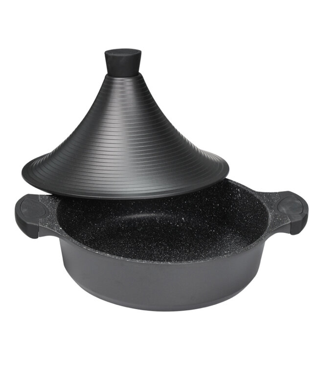 Tajine en aluminium BIKO |  Noir |  Toutes sources de chaleur |  28c