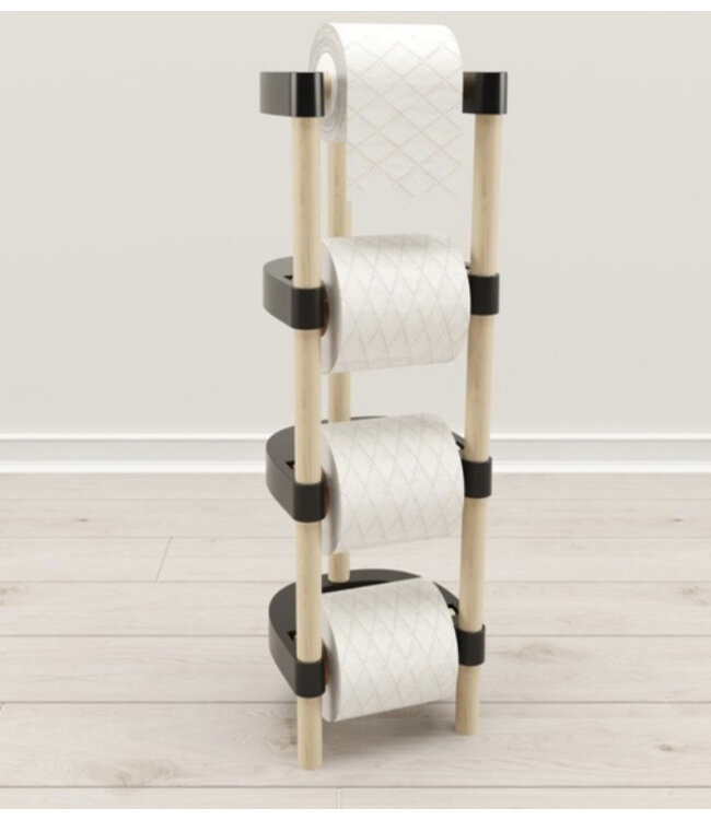 Houten wc rol houder