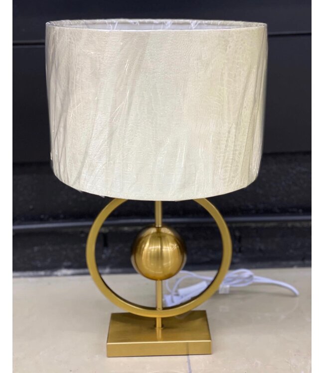 Ringlampe rund mit Kroko-Schirm