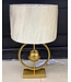 Lampe annulaire ronde avec abat-jour croco
