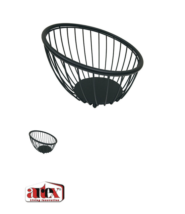 BLACK GLOBE FRUITSCHAAL ZWART D28CM