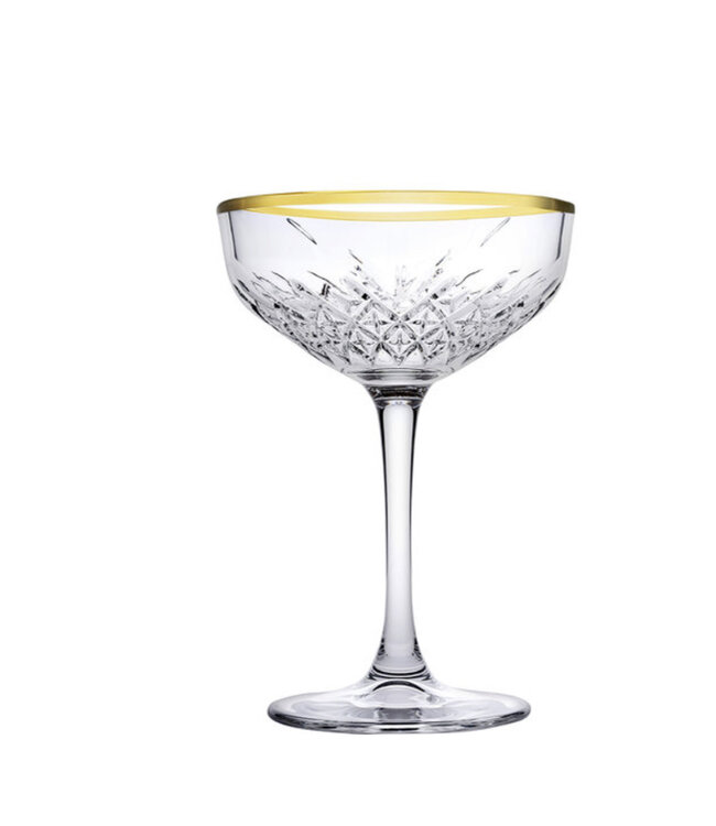Pasabahce Pasabahce glaçage champagne intemporel touche dorée 255cc