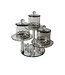 Etagere met suikerpotten