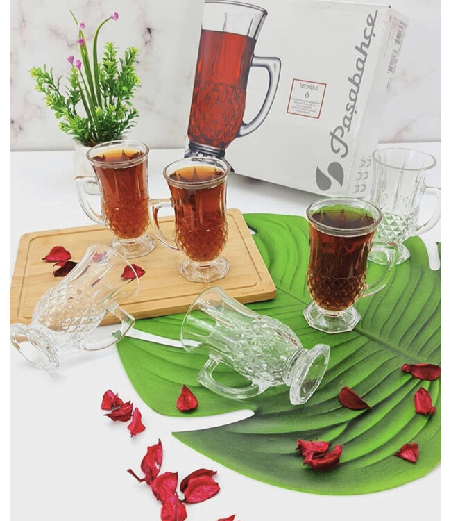 Pasabahce istanbul thee glazen  160cc 6stuk