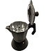 Rosenberg Espressokocher Aluminium - Perkolator schwarz
