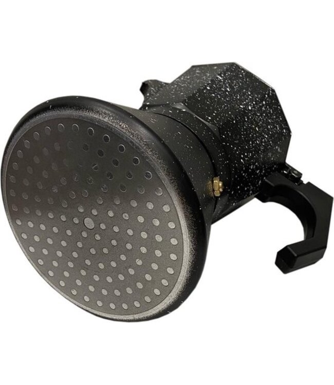 Rosenberg Espressokocher Aluminium - Perkolator schwarz