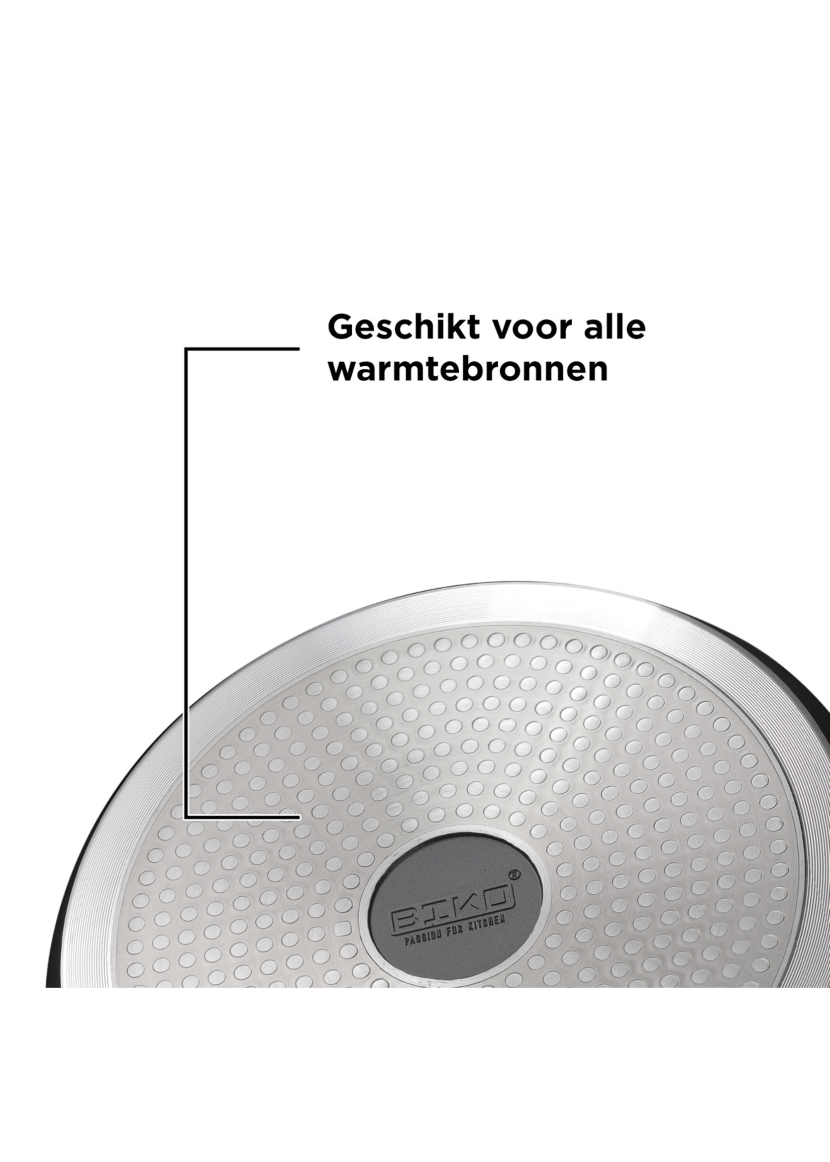 Royality line Kasserolle Ø 36 cm - Glasdeckel marmoriert - Blackstone