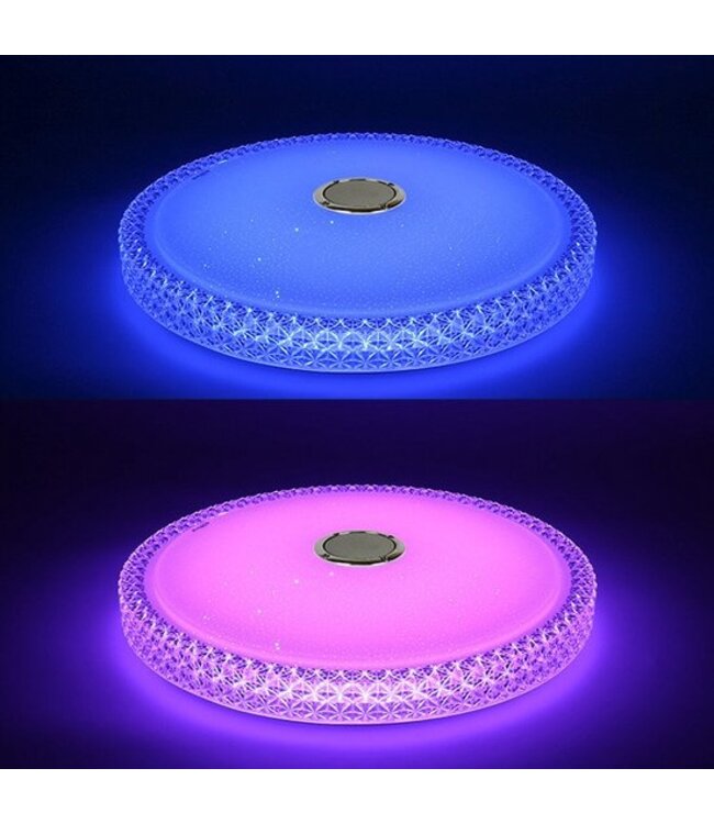 Plafonnier intelligent multicolore avec Bluetooth et télécommande