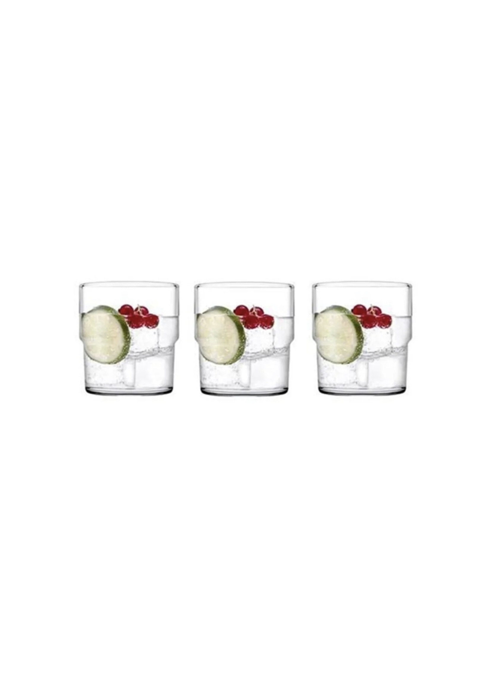 Pasabahce hill verres à eau lot de 3. 330ml