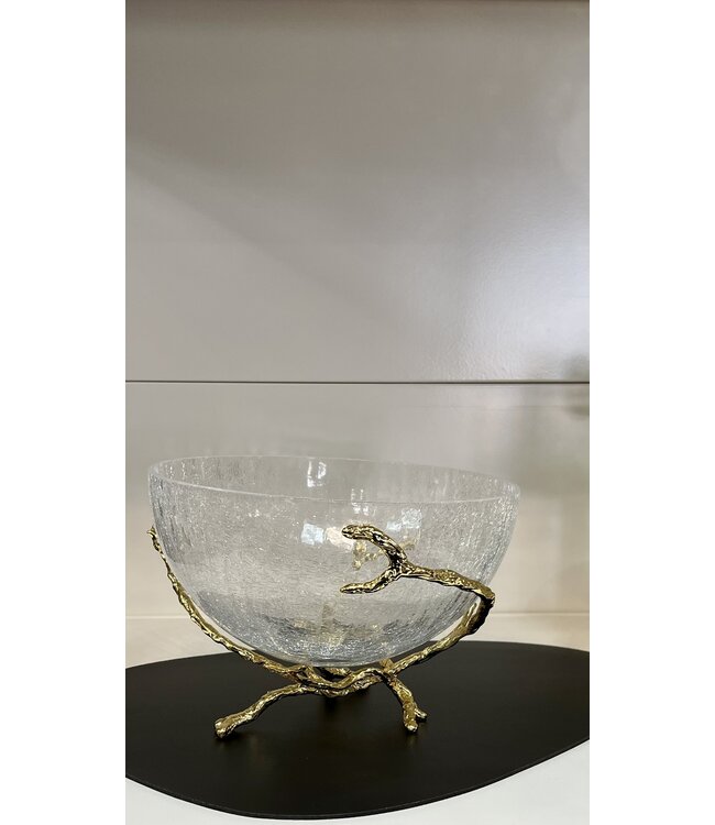 Schale mit Goldhalter