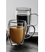 Dubbelwandige glazen met deksel 450ml