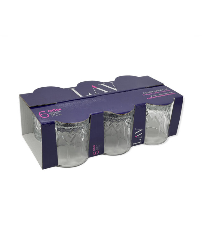 Drinkglazen lav odin 6 stuk