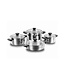 Korkmaz Korkmaz Kappa cookware set 8 pcs - Pannenset 8 delig
