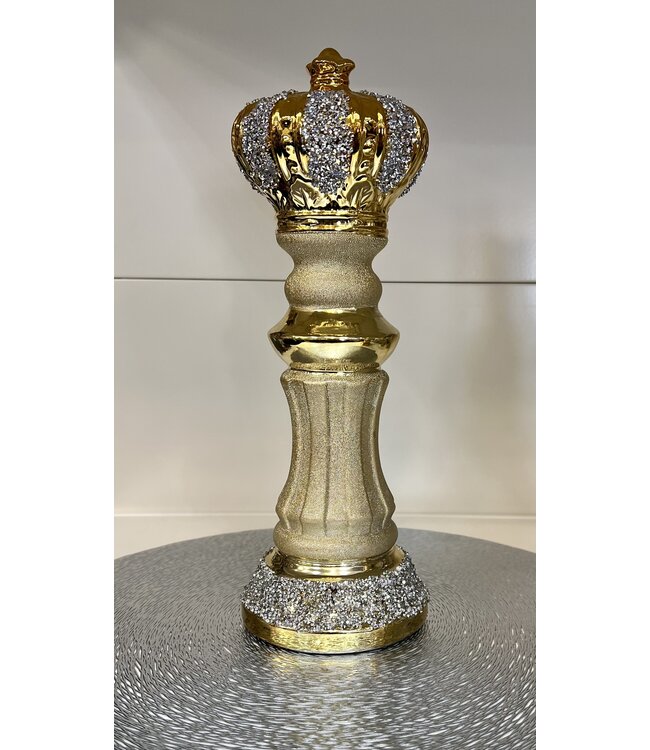 Ornement de pièce d'échecs géant |  Statue Roi Reine Chevalier