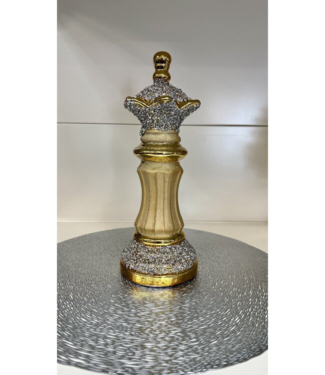 Ornement de pièce d'échecs géant |  Statue Roi Reine Chevalier