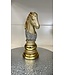 Ornement de pièce d'échecs géant |  Statue Roi Reine Chevalier