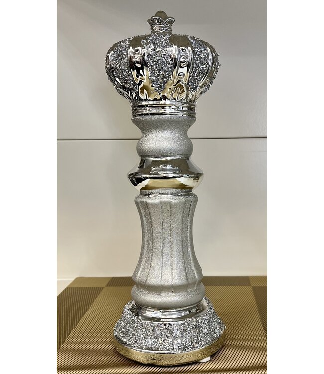 Ornement de pièce d'échecs géant |  Statue Roi Reine Chevalier
