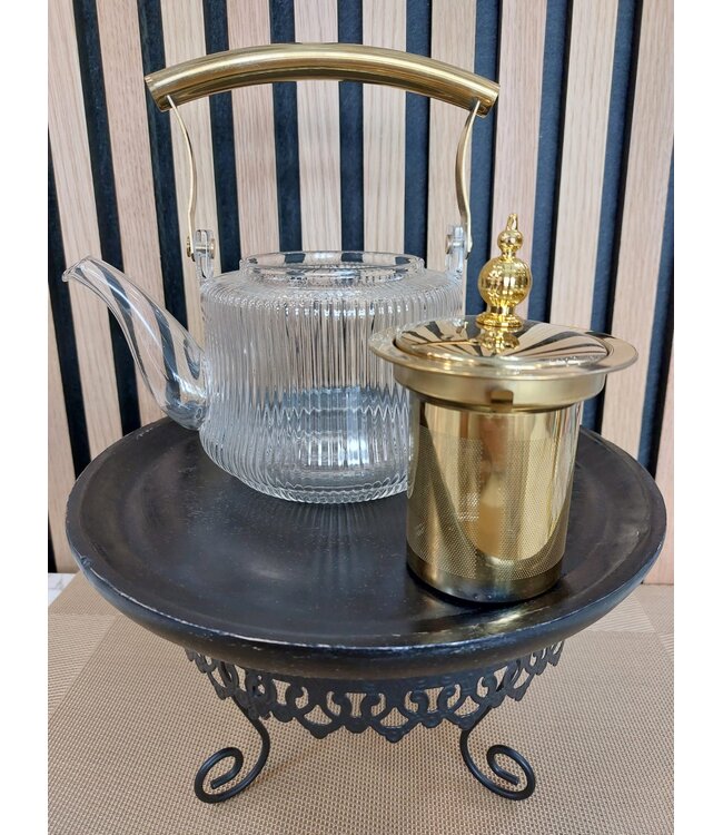 Théière en verre avec filtre - Verre Borosilicate 1100ml