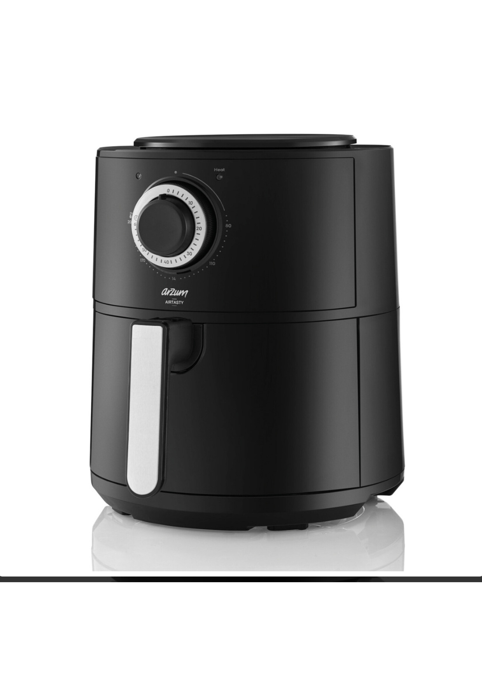 Arzum Airfryer 4ltr Schwarz Silber 1350W