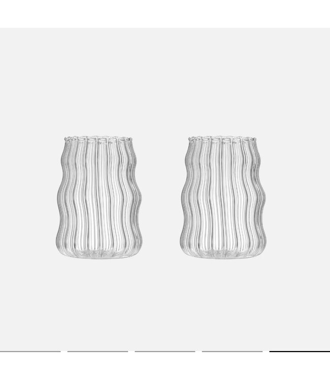 Zoha Stripe Wave Borosilikatglas – 540 ml