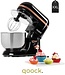 Eisenbach® | Robot culinaire XL | 6,5L | 2000W | Ligne Bronze | Comprend un fouet, un crochet pétrisseur et un crochet mélangeur.
