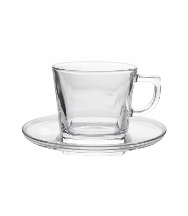 Pasabahce Carre 12-teiliges Teetassen-Set | 215 ml