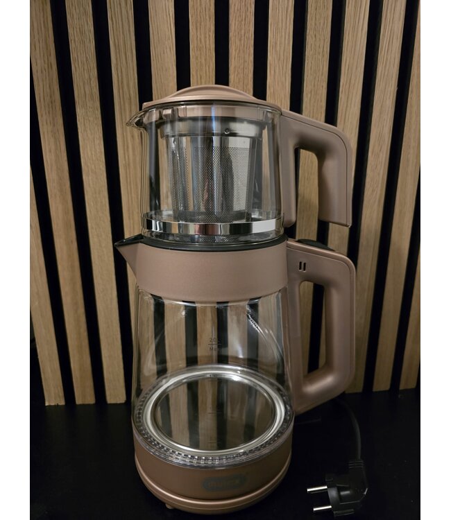Bouilloire, samovar avec théière - Mulex Tee-Express, 2L, électrique, verre,