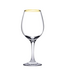 Pasabahce Amber Golden Touch wijnglazen | 6 stuks | 365 cc