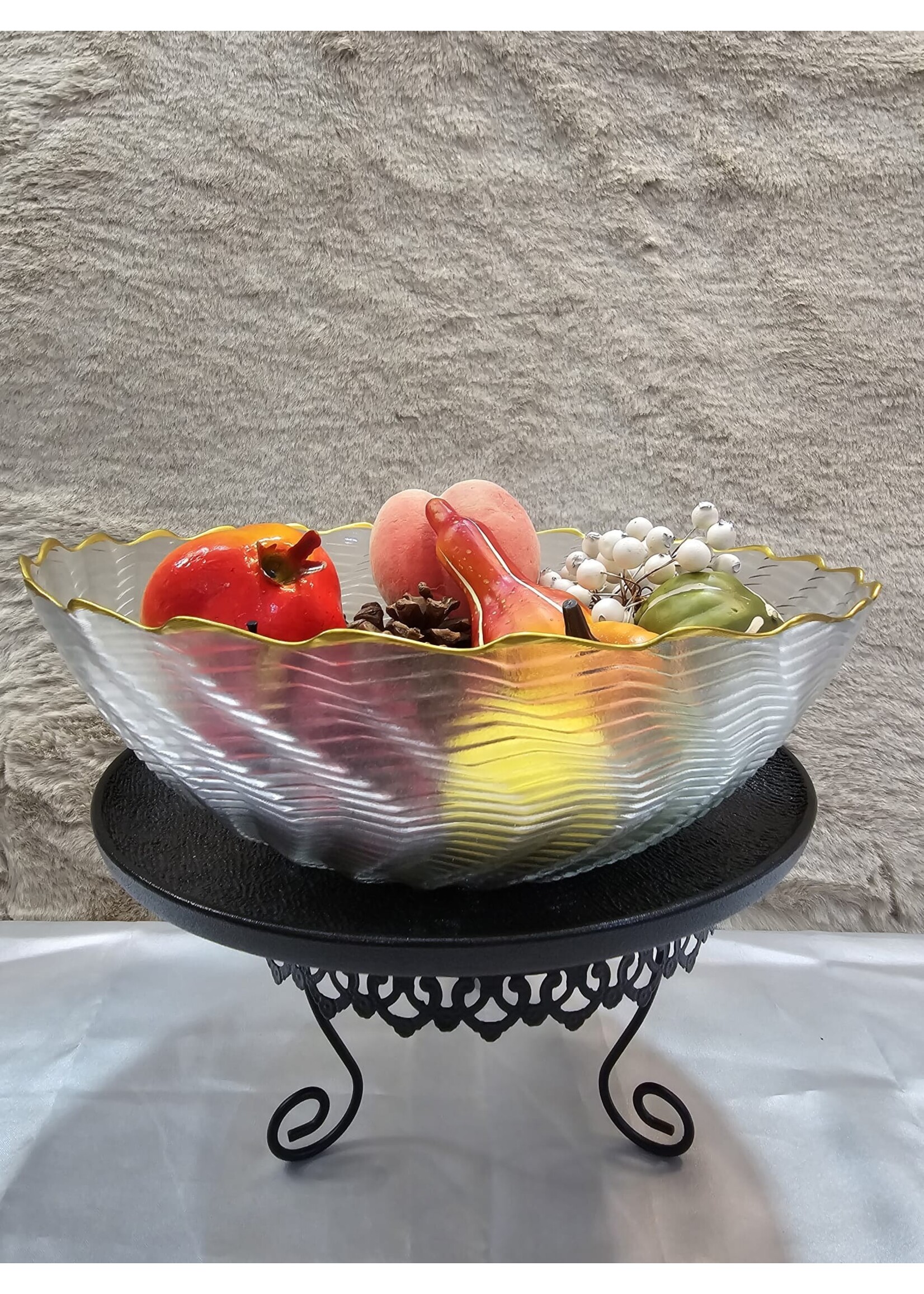 Coupe à fruits en verre 27cm