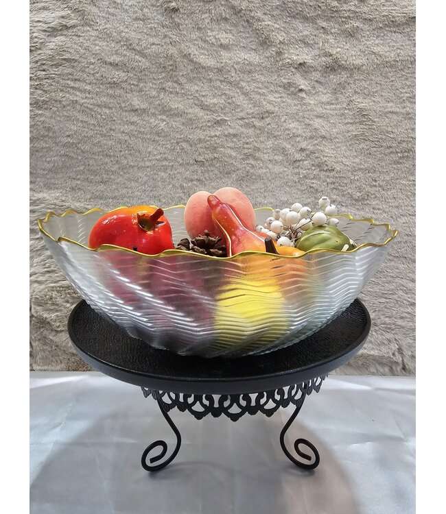 Obstschale aus Glas 27cm