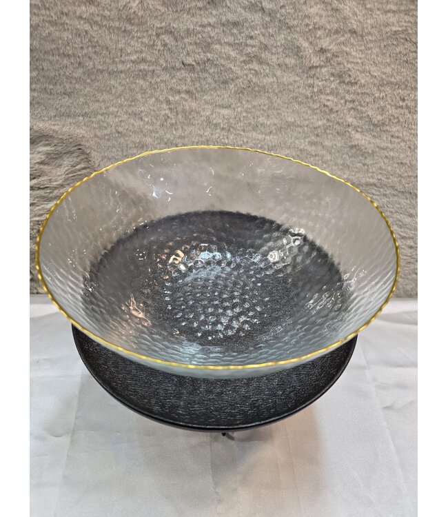 Fruitschaal 27cm van glas